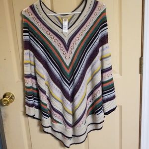 Bohemian style poncho